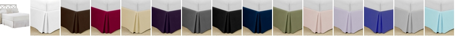 Swift Home Home Basic Easy Fit Microfiber Pleated 14" Drop Full Bedskirt